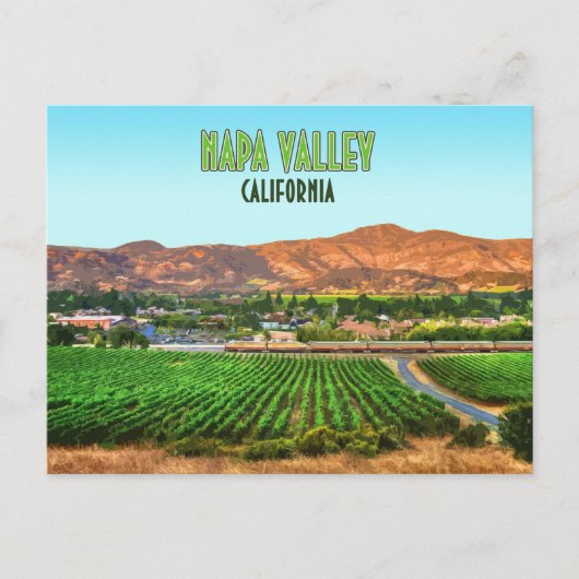 Napa Valley California Vineyard  Briefkaart (Voorkant)
