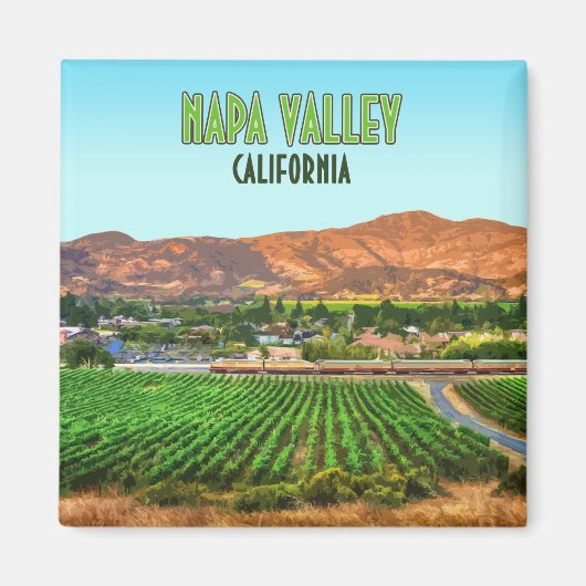 Napa Valley California Vineyard  Magneet (Voorkant)