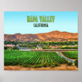 Napa Valley California Vineyard  Poster (Voorkant)