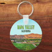 Napa Valley California Vineyard  Sleutelhanger (Voorkant)