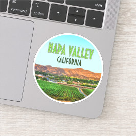 Napa Valley California Vineyard Sticker