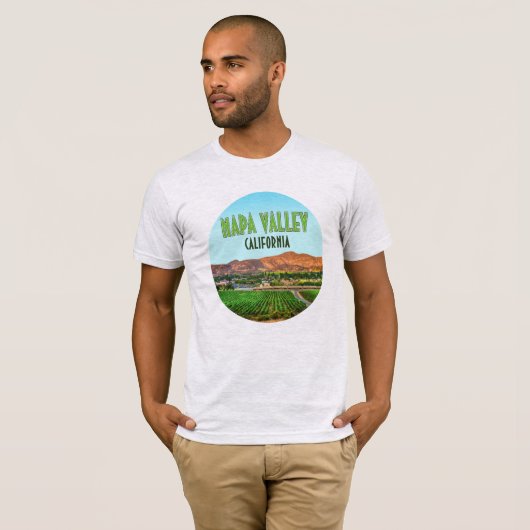 Napa Valley California Vineyard  T-shirt (Voorkant volledig)