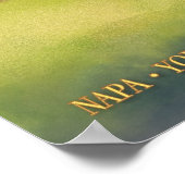 Napa Valley, California Wine Country Travel Poster (Hoek)