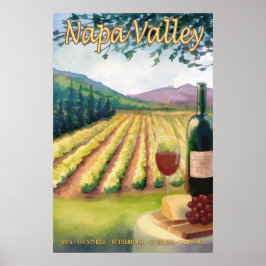 Napa Valley, California Wine Country Travel Poster