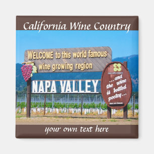 Napa Valley California Wine Land Magneet