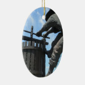 Napa Valley California Wine Press Monument Keramisch Ornament (Rechts)