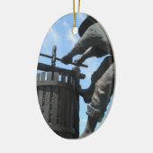 Napa Valley California Wine Press Monument Keramisch Ornament (Links)