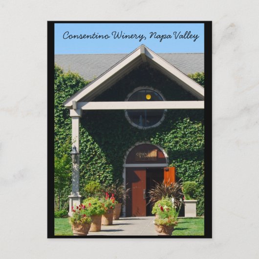 Napa Valley California Winery Briefkaart (Voorkant)