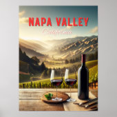 Napa Valley California Winery Reizen Poster (Voorkant)