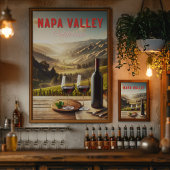 Napa Valley California Winery Reizen Poster