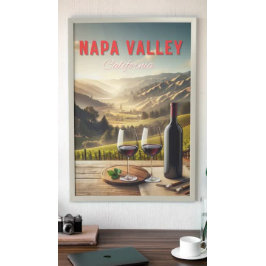 Napa Valley California Winery Reizen Poster