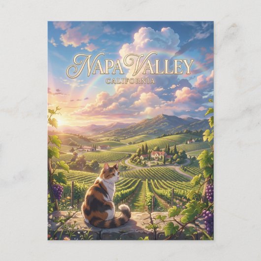 Napa Valley Californië Briefkaart (Voorkant)