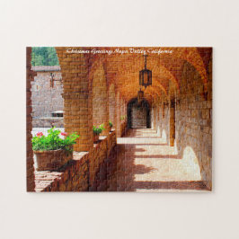 Napa Valley Californië. Kerstgroeten Legpuzzel