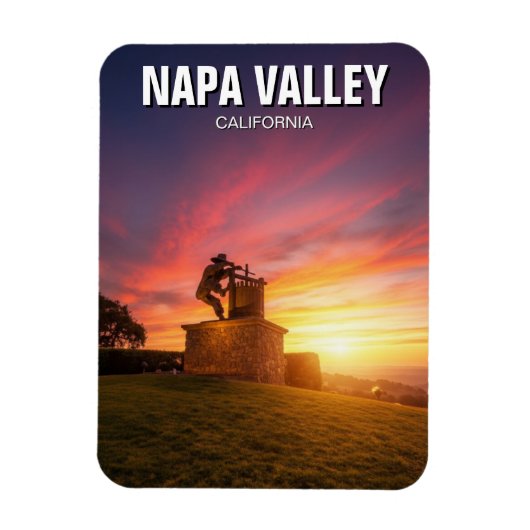 Napa Valley Californië Magneet (Verticaal)