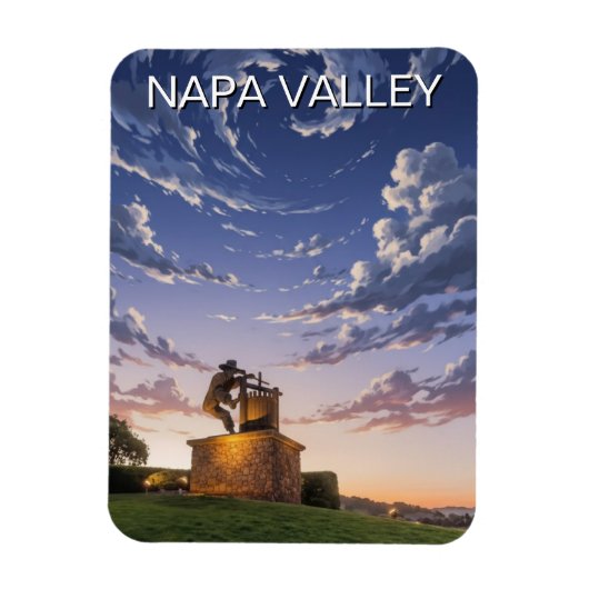 Napa Valley Californië Magneet (Verticaal)