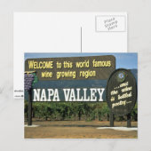 Napa Valley, Californië, VS Briefkaart (Voorkant / Achterkant)
