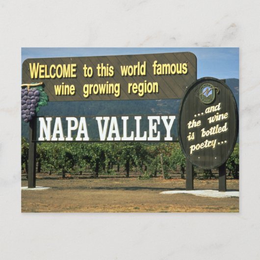 Napa Valley, Californië, VS Briefkaart (Voorkant)