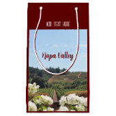 Napa Valley, Californië wijngaarden en bloemen Klein Cadeauzakje (Voorkant)