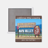 Napa Valley Californië Wijnland Magneet (Voorkant / Achterkant)
