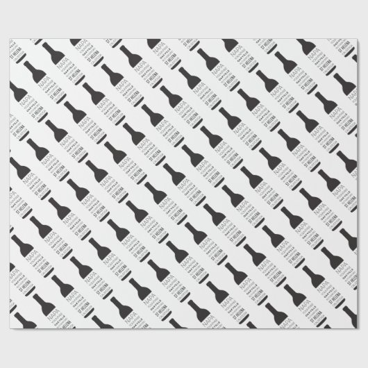 Napa Valley Cities Wine Bottle Cadeaupapier (Vlak)