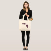 Napa Valley Cities Wine Bottle Spill Logo Grote Tote Bag (Voorkant (model))