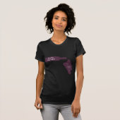 Napa Valley Cities Wine Bottle Spill Logo T-shirt (Voorkant volledig)