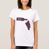 Napa Valley Cities Wine Bottle Spill Logo T-shirt (Voorkant)