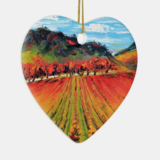 Napa Valley door Lisa Elley Keramisch Ornament (Rechts)