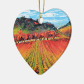 Napa Valley door Lisa Elley Keramisch Ornament (Links)