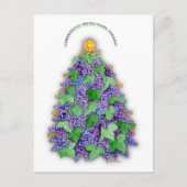 Napa Valley Druiven Kerstboom Feestdagenkaart (Voorkant)