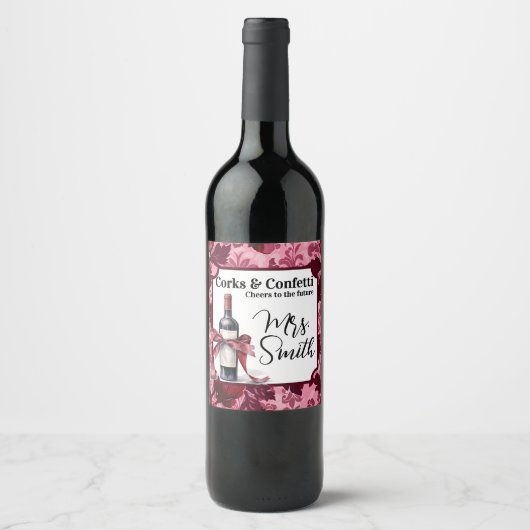 Napa Valley Meisjesuitstap Wijnlabel Wijn Etiket (Voorkant)