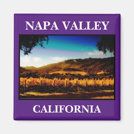 Napa Valley Pictueresque Kitchen Magnet (Voorkant)