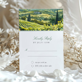 Napa Valley RSVP uitnodiging voor bruiloft