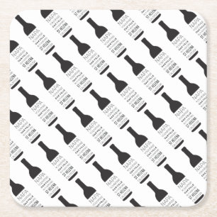 Napa Valley Steden Wijnfles Party Supplies Kartonnen Onderzetters