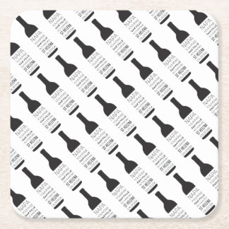 Napa Valley Steden Wijnfles Party Supplies Kartonnen Onderzetters