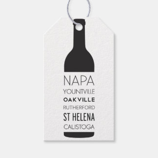 Napa Valley Steden Wijnfles Trouwgunsten Cadeaulabel