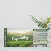 Napa Valley Surprise Trip onthult Gift Ticket (Staand voorkant)