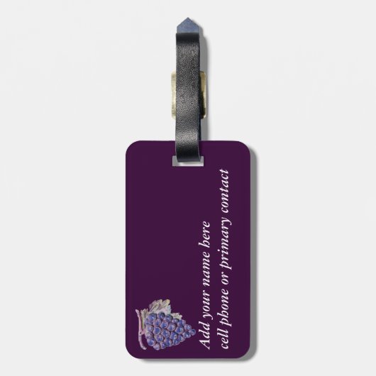 Napa Valley VIneyard-Bagagelabel Bagagelabel (Achterkant verticaal)