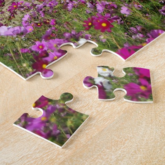 Napa Valley Vineyard bij Oogsttijd met Cosmos Legpuzzel (Zijkant)