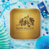 Napa Valley Vineyard Celebration Party Papieren Bordje (Feest)