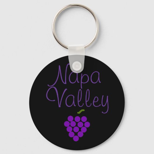 Napa Valley Vineyard Grapes Sleutelhanger (Voorkant)