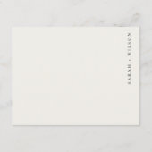 Napa Valley Vineyard Landscape Wedding Detail Informatiekaartje (Achterkant)