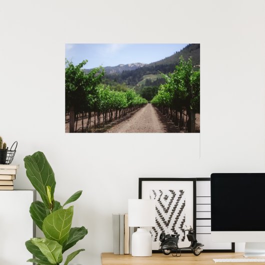 Napa Valley Vineyard Poster (Thuiskantoor)