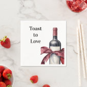 Napa Valley vrijgezellenfeest papieren servet (Insitu)