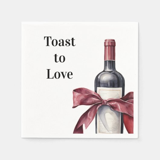 Napa Valley vrijgezellenfeest papieren servet (Voorkant)