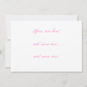 Napa Valley Wedding Invitations Kaart (Achterkant)