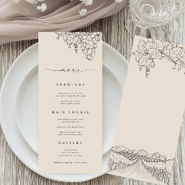Napa Valley Wijngaard Rustieke Wijnhuis Bruiloftsm Menu