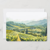 Napa Valley Wijngaard Save the Date Bruiloft Kaart (Achterkant)