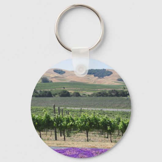Napa Valley Wijngaard Sleutelhanger (Voorkant)
