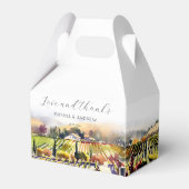 Napa Valley wijngaard waterverf bruiloft dank u Bedankdoosjes (Voorkant Zijde)